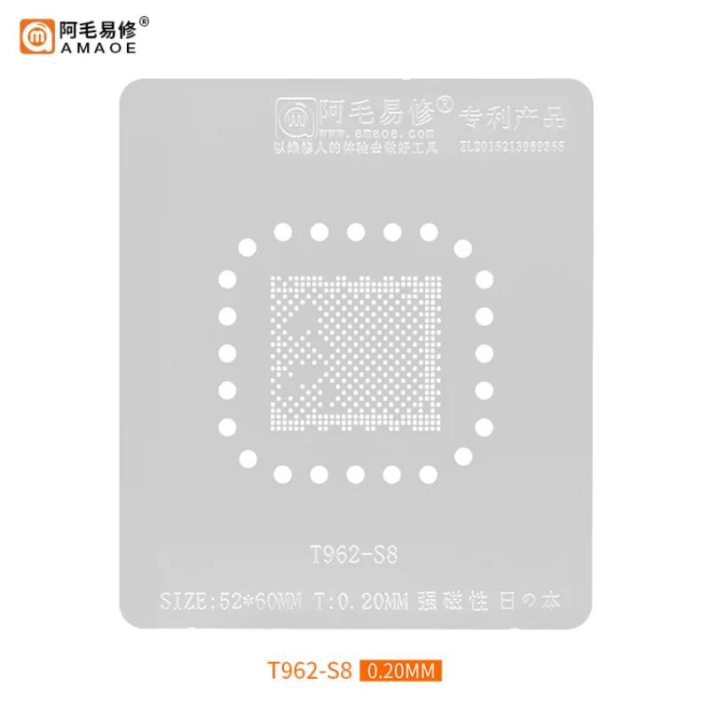 0.2mm Amaoe BGA ٽ T962-S8 LCD TV IC Reballing Ĩ   ּ  NetSquare  52*60mm